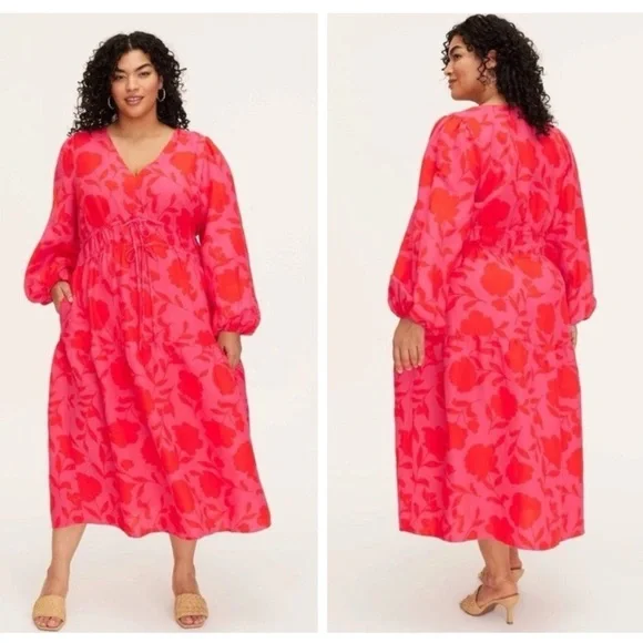 open lace back dress MARMALADE 1970s Style Red Dress with White Collar – Marmalade-shop main image 1